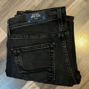 NWT Men’s Hollister Black Epic Flex Skinny Jeans 30x32
